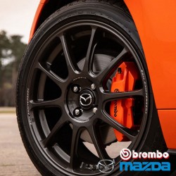 Miata 30th Anniversary Racing Orange Genuine Mazda x Brembo 4-POT Caliper Kit MJD30THND69000