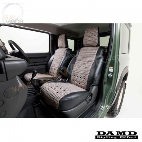 2018+ Suzuki Jimny [JB64] Damd Little-D British Classic Houndstood Pattern Seat Covers DLDJB741950