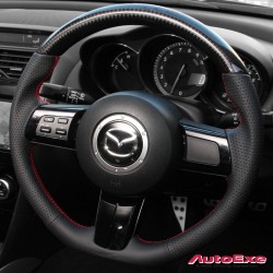 09-12 Mazda RX-8 [SE],Miata [NC] AutoExe Limited Edition D-Shaped Carbon Top Steering Wheel MSE137020