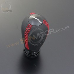 AutoExe Leather Shift Knob with red stitching A139X03
