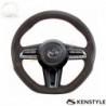 2019+ Mazda3 [BP] Kenstyle D-Shaped Leather with Stitching Steering Wheel MF01