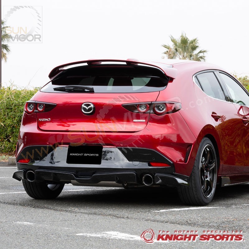 2019+ Mazda3 [BP] Hatchback KnightSports Rear Roof Spoiler KZD733XX