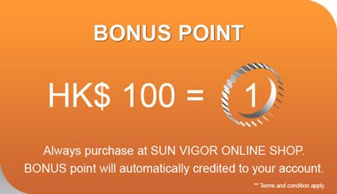 Sun Vigor Online Shop | Bonus Point